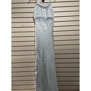 VTG Faviana Light Blue Shimmering Formal Gown Prom Dress Wedding 11/12โ Bust 34